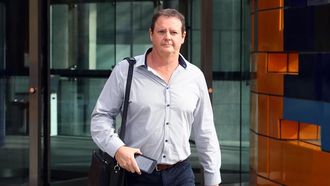 Michael Kelly leaves the banking and financial services royal commission in Melbourne yesterday. Picture: Aaron Francis