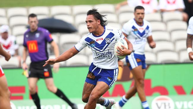 Jackson Topine playing NSW Cup for the Bulldogs in 2023. Picture: NRL Photos