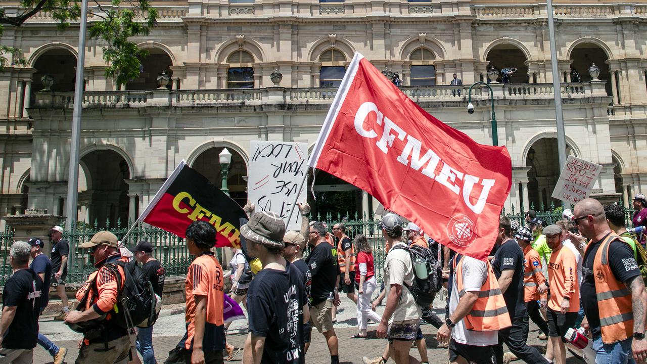 The Coalition has called for an AFP-led taskforce to combat allegations of corruption at the CFMEU. Picture: NewsWire/ Glen Campbell