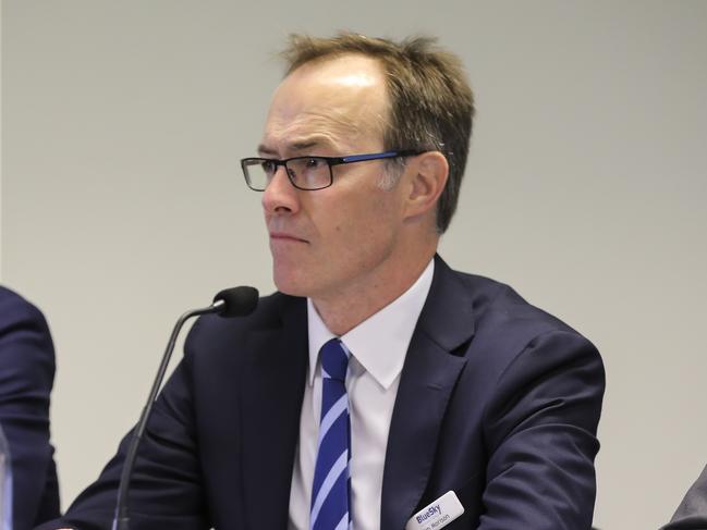 Blue Sky annual general meeting for investors at Christie Conference Centre, Brisbane. Kim Morrison (Executive Director). Pic Mark Cranitch.