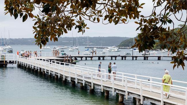 Balmoral Beach, a popular ocean swimming spot, has a netted swimming around inside its jetty. Picture: Max Mason-Hubers