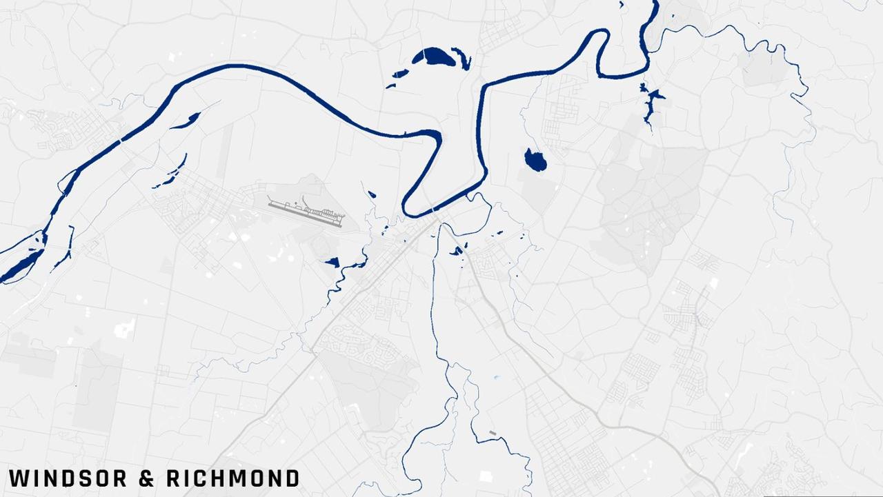 Windsor and Richmond prior to the floods. Picture: ICEYE