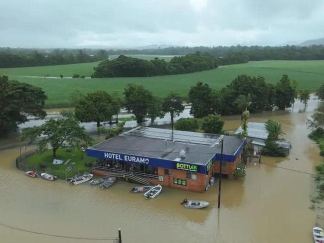 Euramo Hotel in full flood