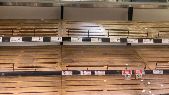 Supermarket shelves are looking empty as the indefinite industrial action in four distribution centres takes its toll.