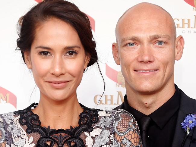 Michael Klim and then-wife Lindy Klim in 2014.  Picture:  Getty