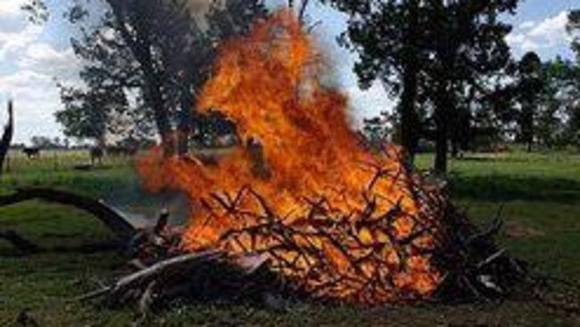 Police are cracking down on people burning off illegally. Picture: Eyewatch — Yarra Ranges Police Service Area Facebook