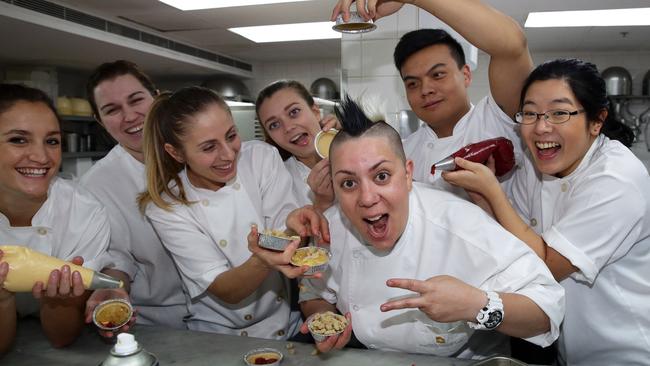 Polyviou and her team have all jumped on board to bake apple and rhubarb pies to hand out today in support of DoSomething Day.