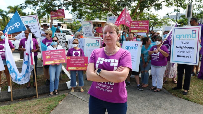 Nurses rally at Cairns Private Hospital