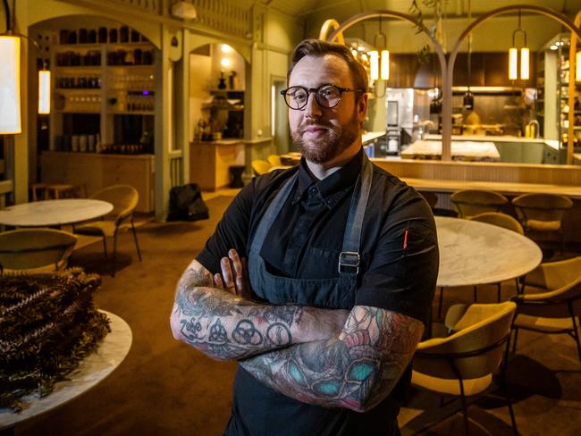 Botanic Gardens Restaurant executive chef Justin James, on August 1st, 2022, at the Adelaide Botanic Gardens.Picture: Tom Huntley