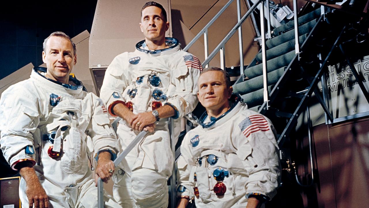 The Apollo 8 crew, from left, Jim Lovell, Bill Anders and Frank Borman. Picture: NASA