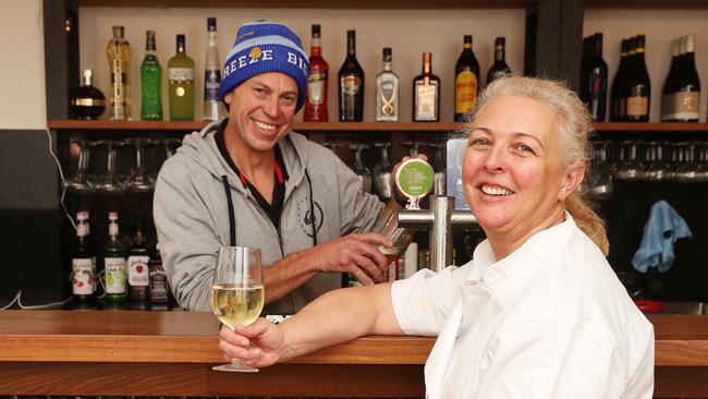 Kate Lynch and Tony Thomas are opening The Other Bar on Moorabool St in Geelong. Picture: Alan Barber