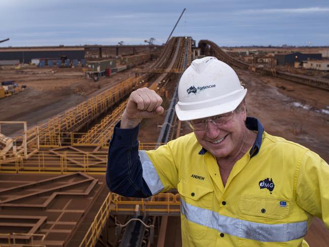 01-05-2023 - Andrew Forrest pictured at Fortescue Metals’ new Iron Bridge magnetite project.