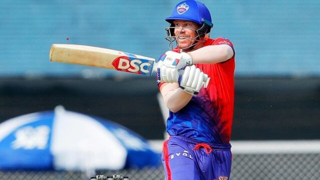 David Warner pulls during his half-century in the IPL. Photo: Twitter