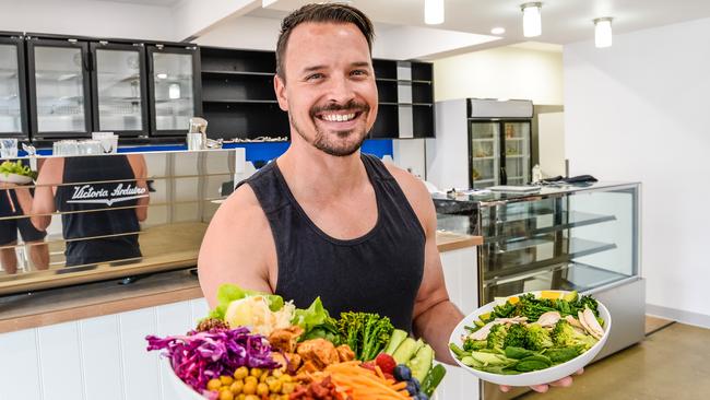 Bodie Milsom ran the F45 gym in North Adelaide before its closure over the weekend. Picture: AAP / Roy VanDerVegt