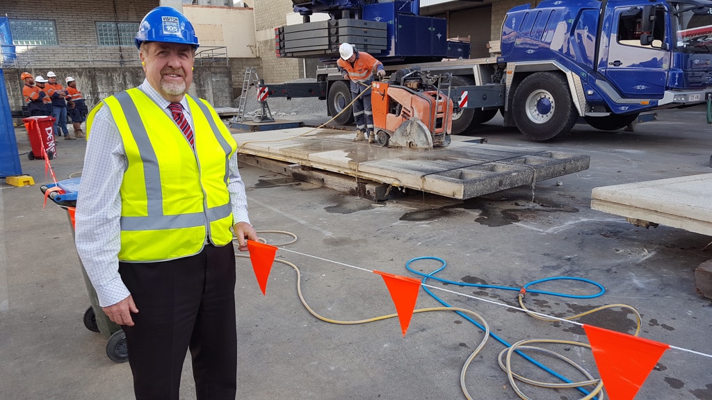 Ipswich City Properties (ICP) chairman Paul Tully on site today. Picture: Contributed