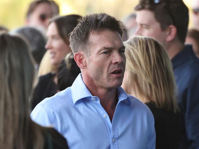 PERTH, AUSTRALIA - MAY 28: Ben Cousins arrives at the memorial service for Adam Selwood at West Coast Eagles Football Club on May 28, 2025 in Perth, Australia. Former AFL player, Adam Selwood passed away on May 17th aged 41. (Photo by Paul Kane/AFL Photos/via Getty Images)