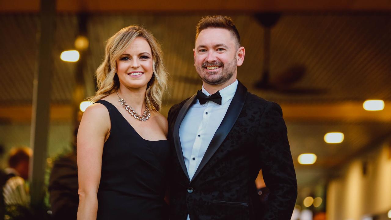 Peter Brown , Kara Grant at the Darwin Cup Gala Ball.Picture GLENN CAMPBELL