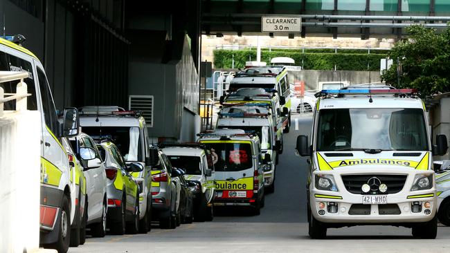 Paramedics in southeast Queensland are spending hundreds of hours every day stuck on hospital ramps. File picture: AAPImage/ David Clark