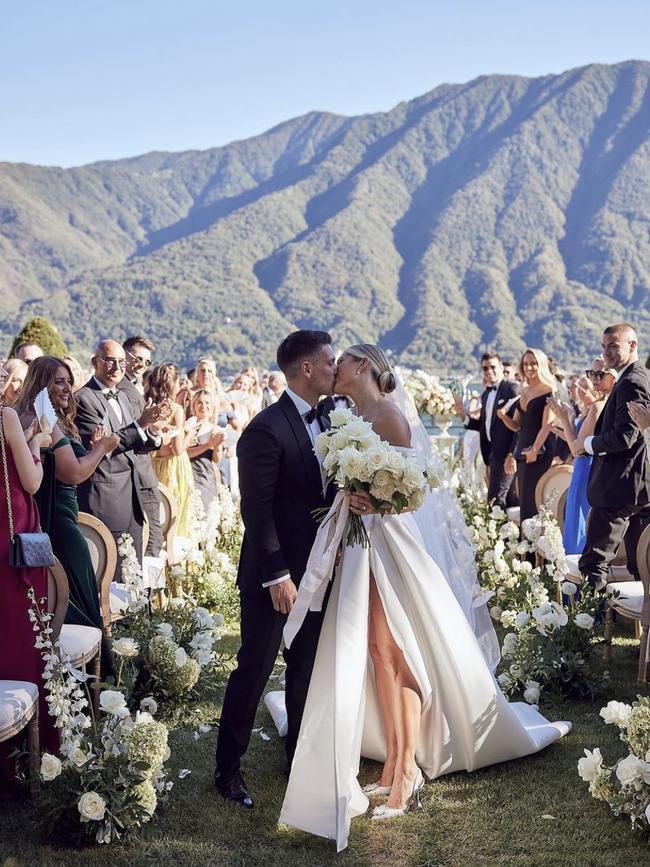 Stunning backdrop for the James’ destination wedding.