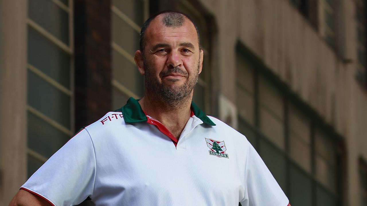 Former Wallabies coach Michael Cheika, in Sydney, today. He will be coaching Lebanon in The Rugby League World Cup. Picture:Justin Lloyd