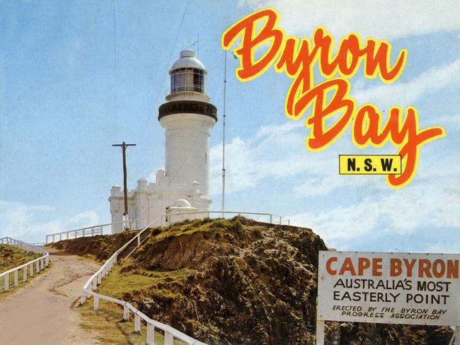 Byron Bay on a ’70s postcard. Picture: Apic/Getty Images