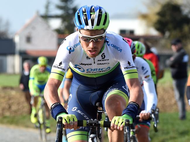 Orica-GreenEDGE rider Mitch Docker survived a shocking crash at the Paris-Roubaix.