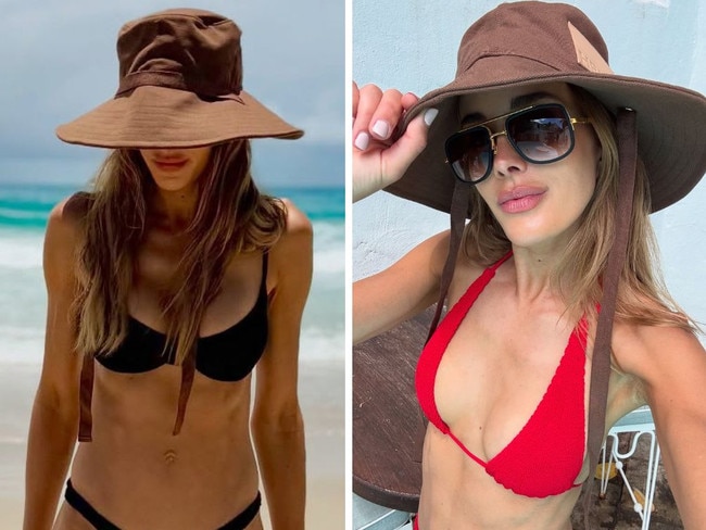 Aussie WAG turns heads in cheeky bikini