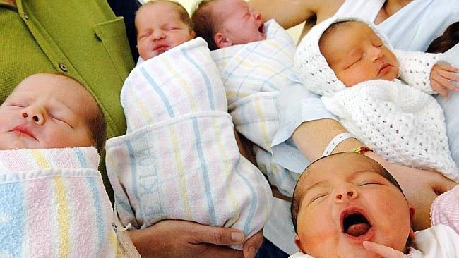 28/2/06 Generic picture of babies at Liverpool Hospital for story on population growth. Picture: MAT SULLIVAN