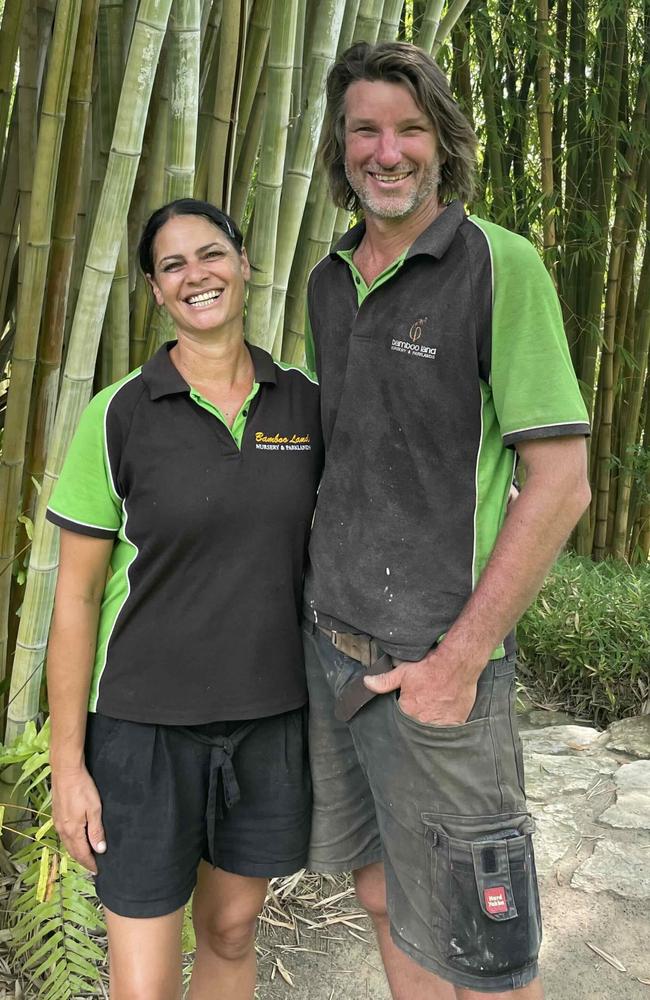 Bamboo Land Nursery and Parklands owners Tarissa and Janne Nilsson.