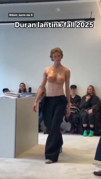 Model's enormous 'breasts' leave onlookers stunned