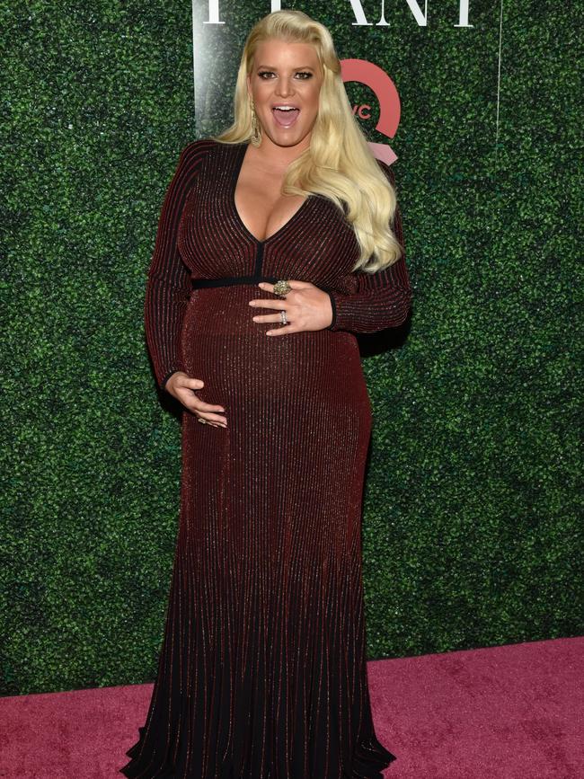 The star pregnant in 2018. Picture: Getty Images.