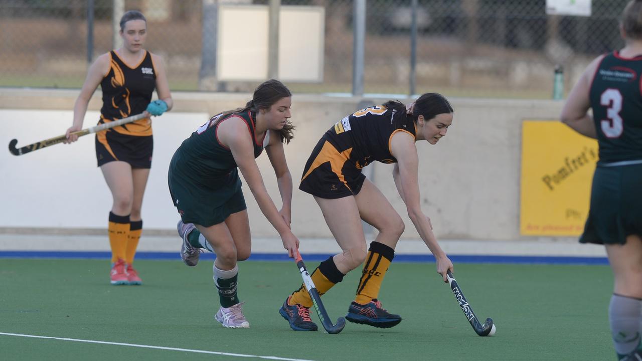 HOCKEY RHA Cup 2020: Southern Suburbs Black' Emmaline Elder with the ball