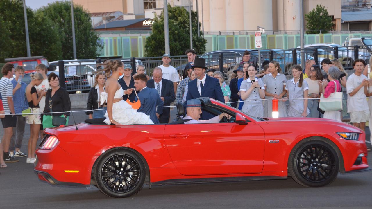 Toowoomba school formals. At the 2023 St Ursula's College formal is graduate Erynn Millward with her partner Tom Wederell. Picture: Rhylea Millar