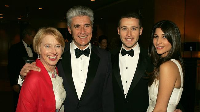 Gai and Robbie Waterhouse with Tom Waterhouse and his wife Hoda Vakili.