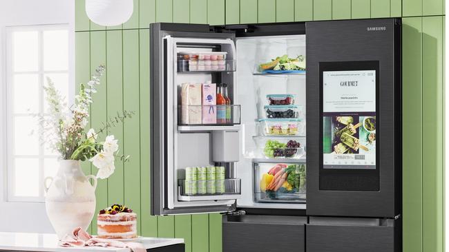 Samsung’s newest smart fridge can play TikTok videos.