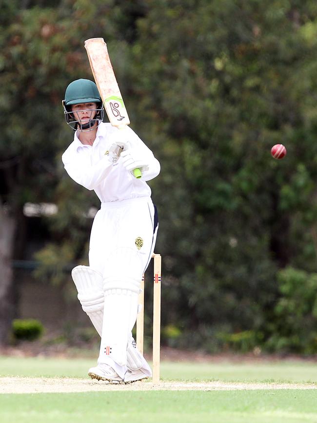 Noah Edmonds batting. Picture by Richard Gosling