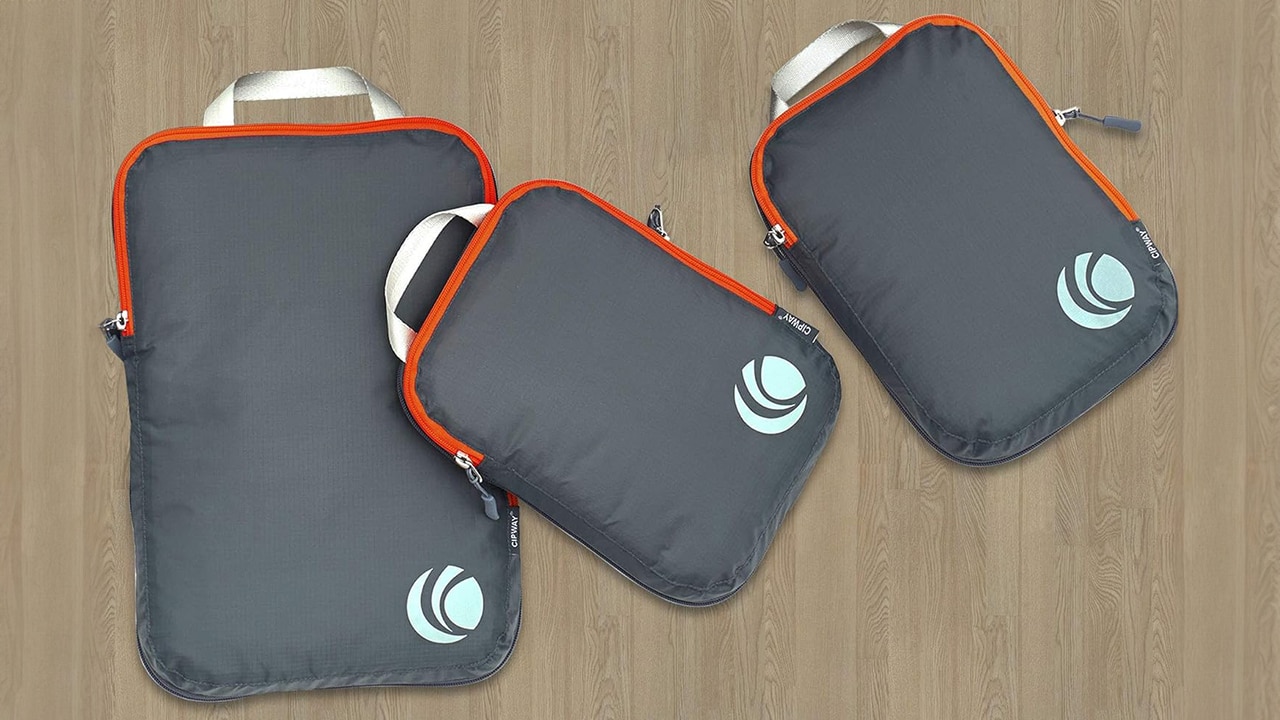 Pack more with Cipway compression packing cubes. Picture: Amazon Australia