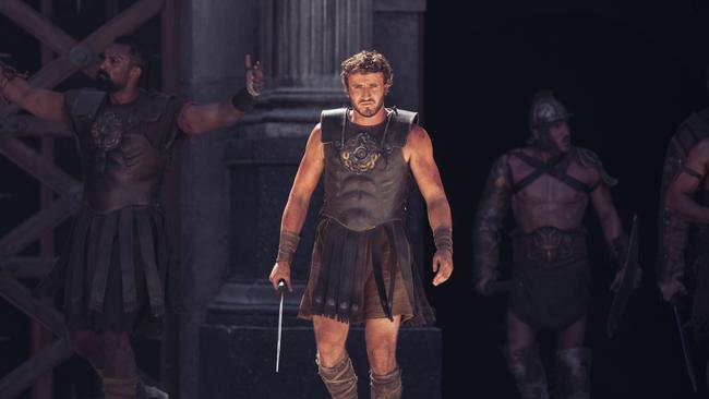 Paul Mescal plays Lucius in Gladiator II from Paramount Pictures.