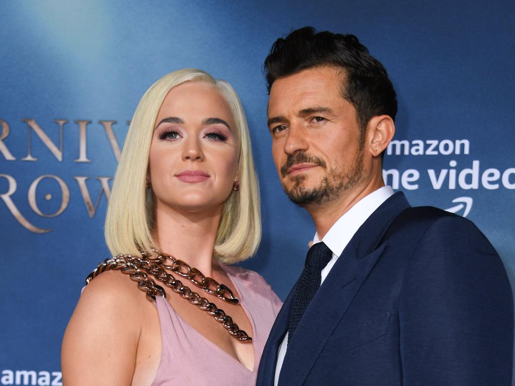 Katy Perry and Orlando Bloom are quarantining with family ahead of the birth of their baby. Picture: AFP