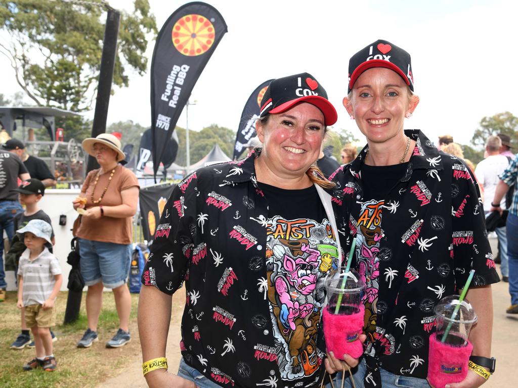 Megan Ashcroft (left) and Vanessa Midgley. Meatstock Festival, Toowoomba showgrounds. April 2022