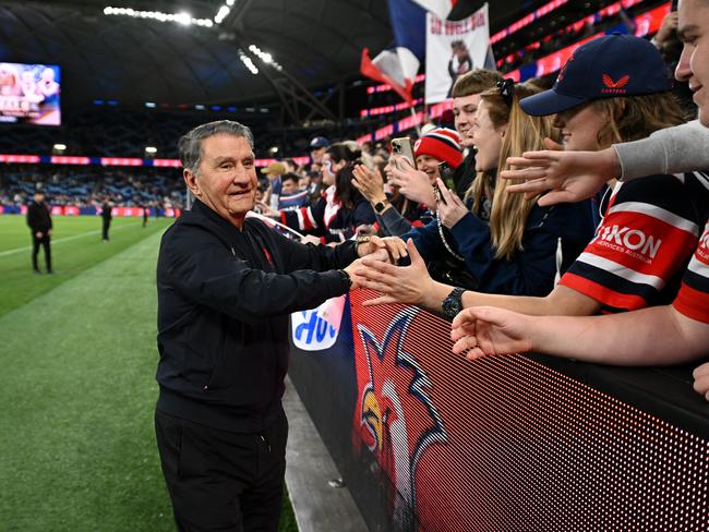 Roosters chairman Nick Politis is a central figure in Robinson’s life. Picture: NRL Photos