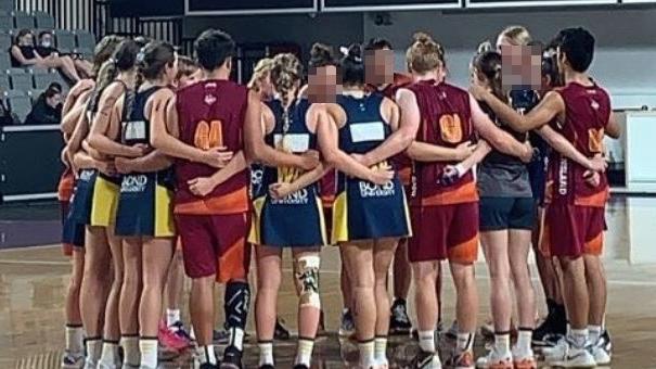 A sole all-boys netball team was allowed to compete against all-female teams at the under-18 state finals. Photo: Instagram / netballqueensland