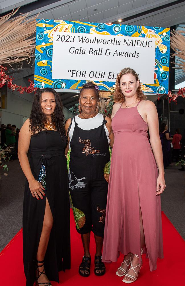 Tessna Dwyer, Denise Quall and Jessi Allen-Shaw strike a pose. Picture: Pema Tamang Pakhrin