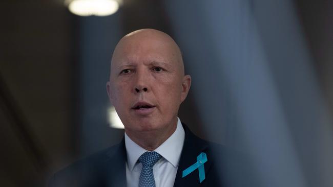 Opposition Leader Peter Dutton says the government must tackle the drug and sexual violence issues in Alice Spring. Picture: NCA NewsWire / Gary Ramage