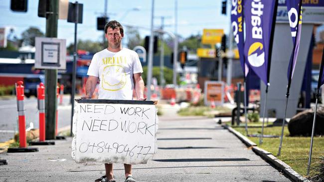 CALL FOR HELP: Chad Pallett is struggling to find a job after giving up fly-in-fly-out work in Mount Isa to reside permanently in Ipswich. Picture: Rob Williams