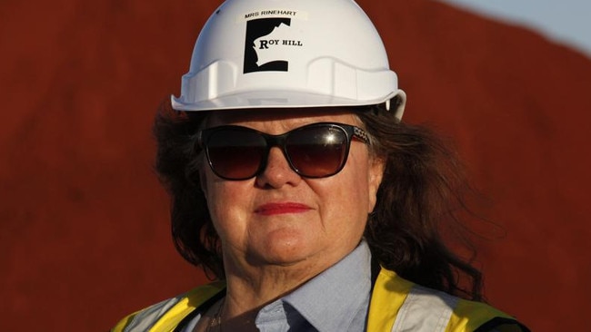 Billionaire Gina Rinehart, Hancock Prospecting chairwoman, would be hit with a tax bill of about $4bn under the Greens’ plan. Picture: NewsWire/ Phil Gostelow