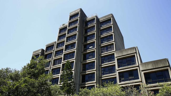 The Sirius Tower in The Rocks, one year after the last tenants were moved out of the Public housing tower. Picture: John Appleyard