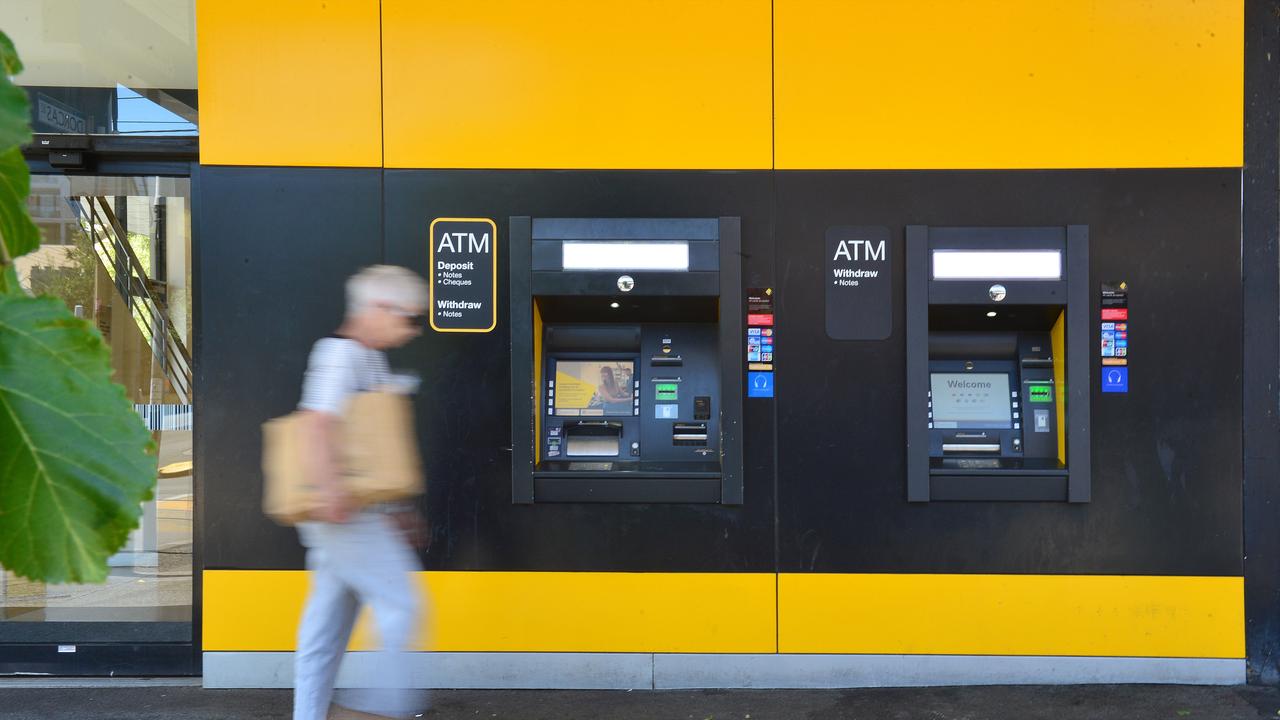 The number of ATMs available to the public has also declined rapidly, with more than 700 cash machines removed in the past year. Picture: NCA NewsWire / Nicki Connolly