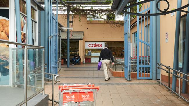 The current view of Coles from the carpark. Picture: Matt Loxton