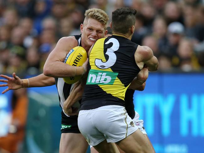 Treloar is ready to meet the Tigers head on. Pic: Michael Klein